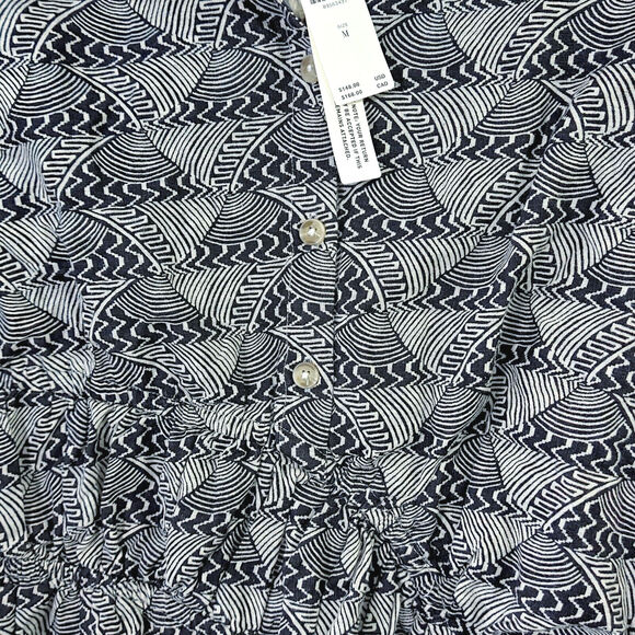 NEW Anthropologie Women’s Dress Boho Modernist Geometric Print Collared Size M - Picture 4 of 11